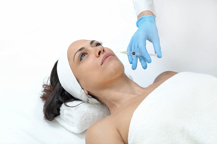 48 Woman getting injectable botox