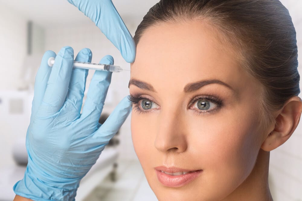 5 Female patient being injected with Botox